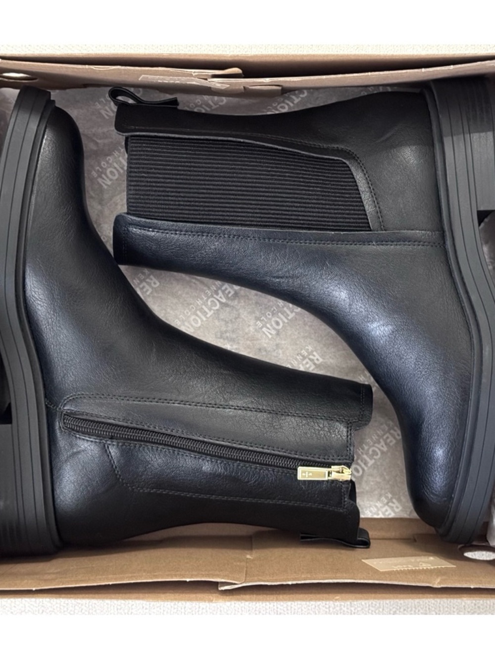 KENNETH COLE REACTION Women's Anabelle Chelsea Zipper Booties, SZ 9.5 - Picture 10 of 12